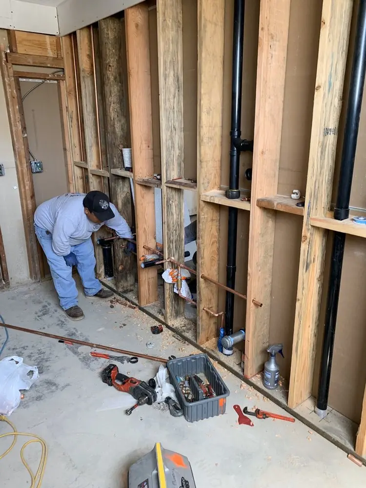 Commercial rough-in plumbing for Water Heater Replacement in Mirror Lake